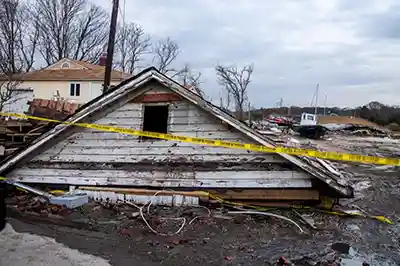 residential roof collapse