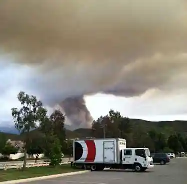 BELFOR at scene of wildfire